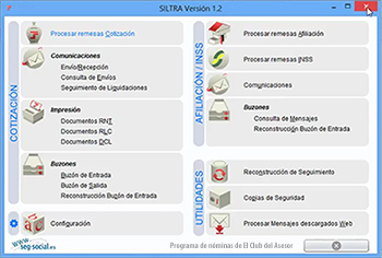 Sistema de liquidación directa programa de nóminas Club del Asesor SILTRA