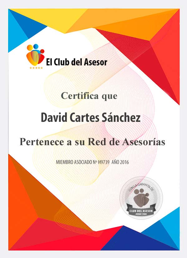 Asesor David Cartes Sánchez club del asesor