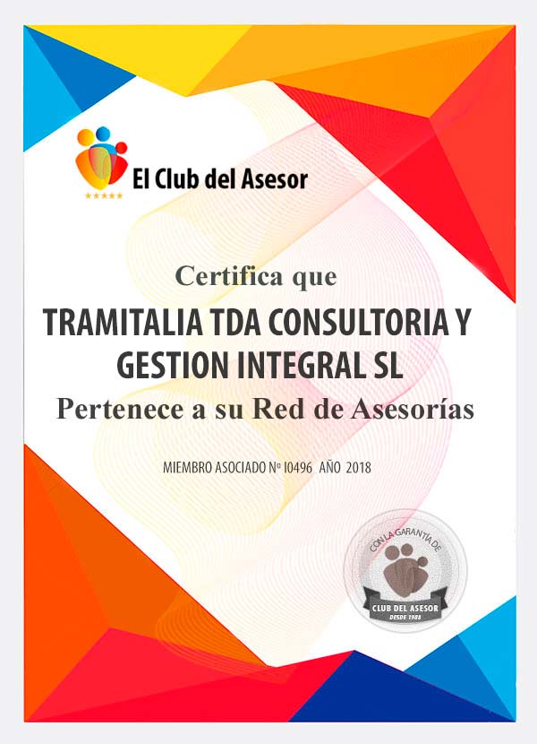 TRAMITALIA TDA CONSULTORIA Y GESTION INTEGRAL SL Asesoría Fiscal Contable