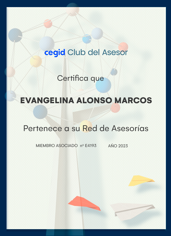 EVANGELINA ALONSO MARCOS - miembro asociado Cegid Club del Asesor