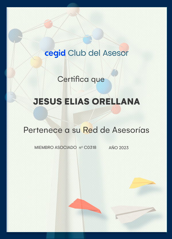 JESUS ELIAS ORELLANA - miembro asociado Cegid Club del Asesor