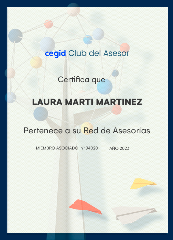 LAURA MARTI MARTINEZ - miembro asociado Cegid Club del Asesor