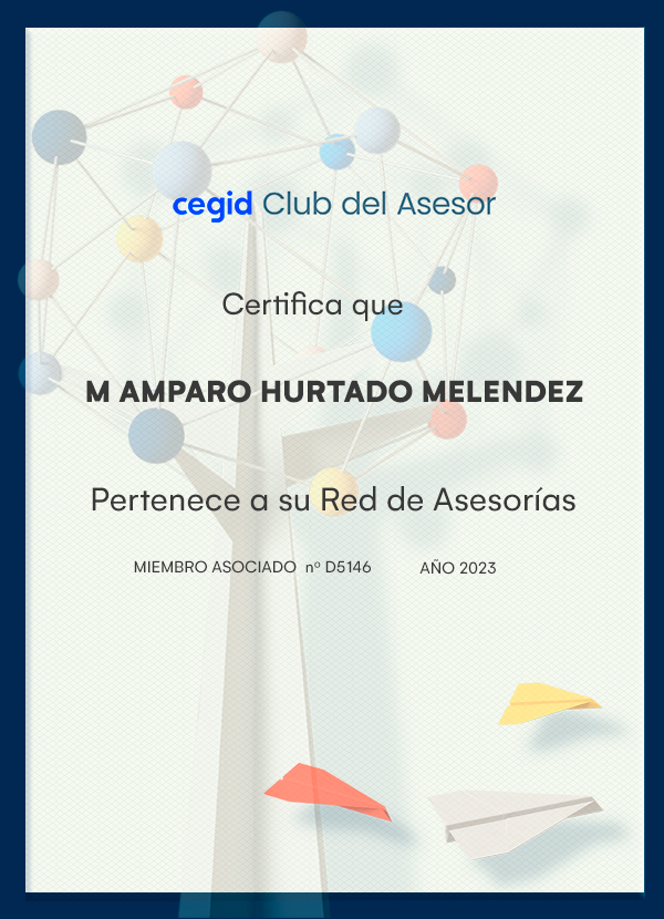 M AMPARO HURTADO MELENDEZ - miembro asociado Cegid Club del Asesor