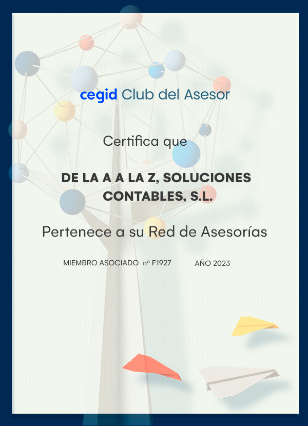 DE LA A A LA Z, SOLUCIONES CONTABLES, S.L. - miembro asociado Cegid Club del Asesor