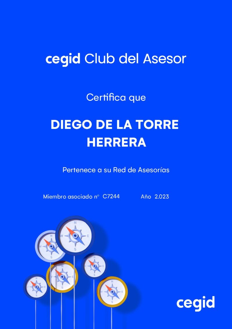 DIEGO DE LA TORRE HERRERA - miembro asociado Cegid Club del Asesor