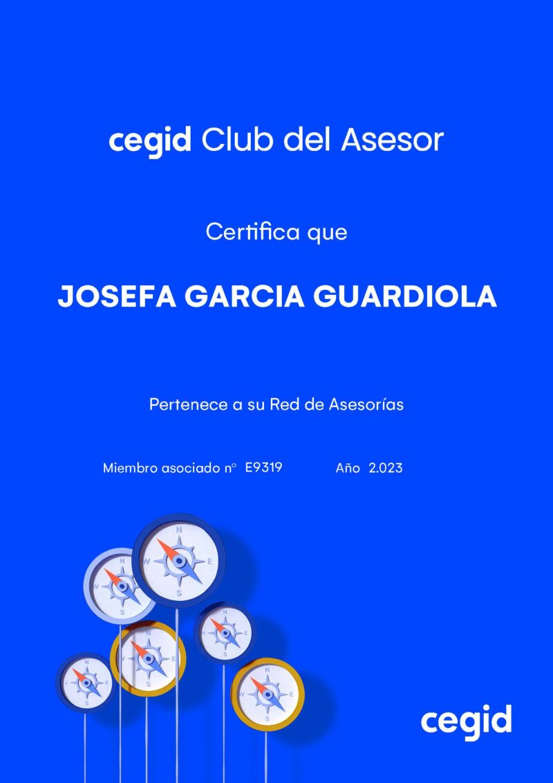 JOSEFA GARCIA GUARDIOLA - miembro asociado Cegid Club del Asesor