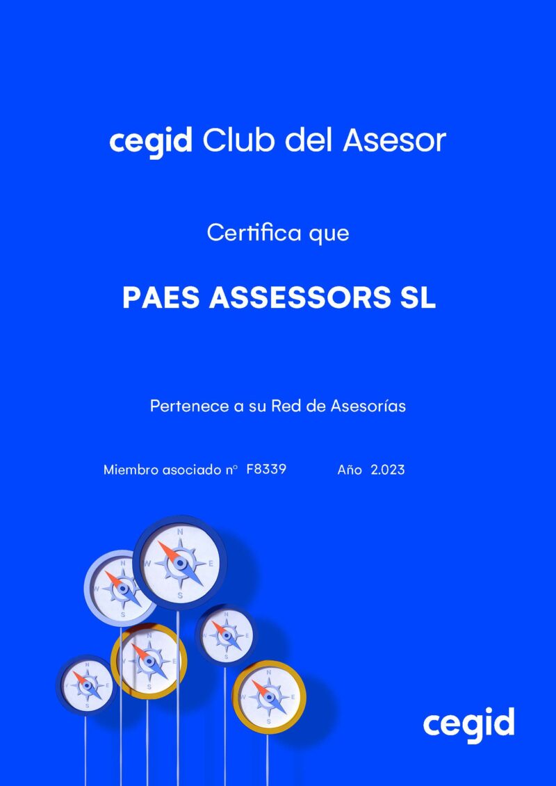 PAES ASSESSORS SL - miembro asociado Cegid Club del Asesor