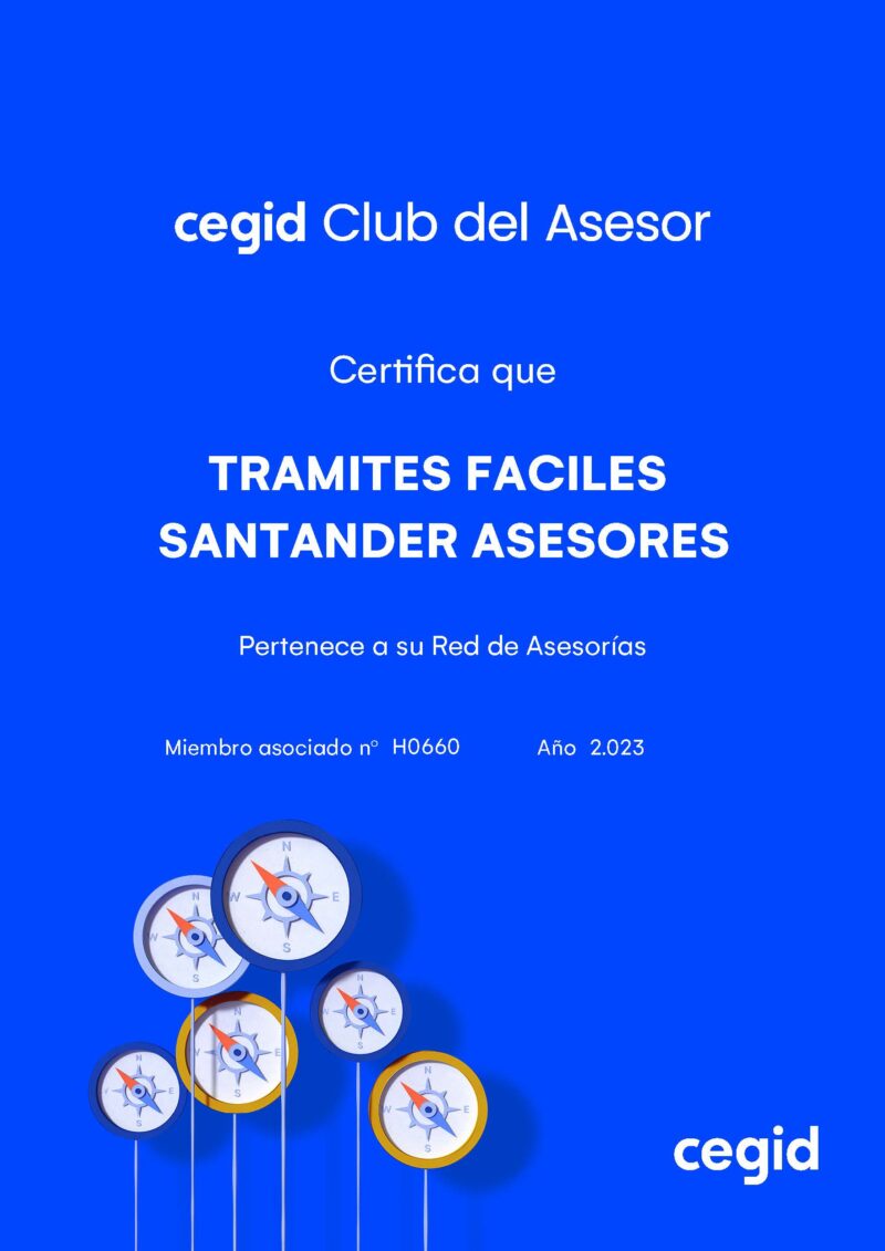 TRAMITES FACILES SANTANDER ASESORES Y CONSULTORES - miembro asociado Cegid Club del Asesor