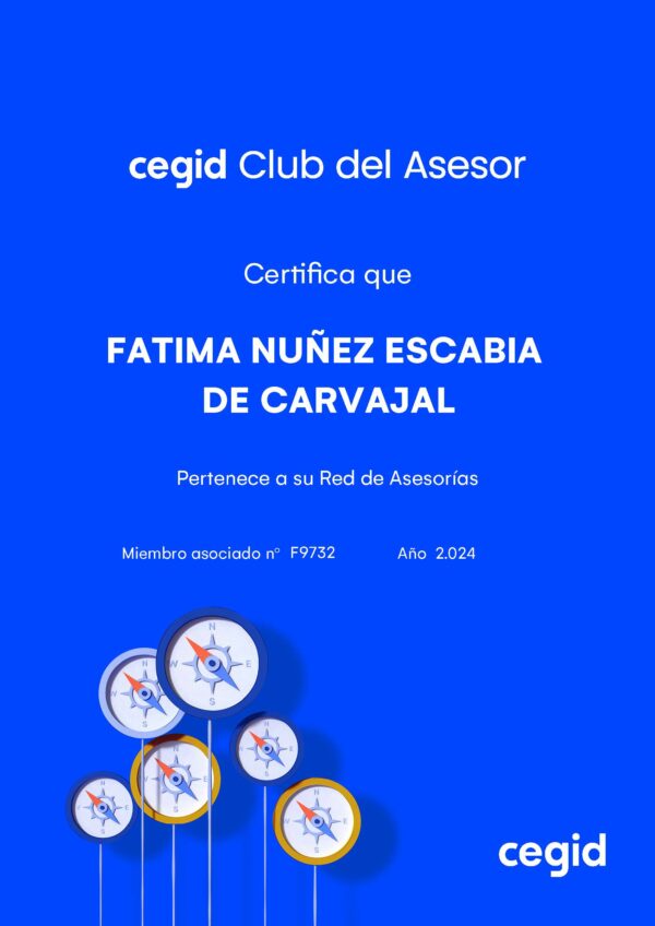 FATIMA NUÑEZ ESCABIA DE CARVAJAL - miembro asociado Cegid Club del Asesor